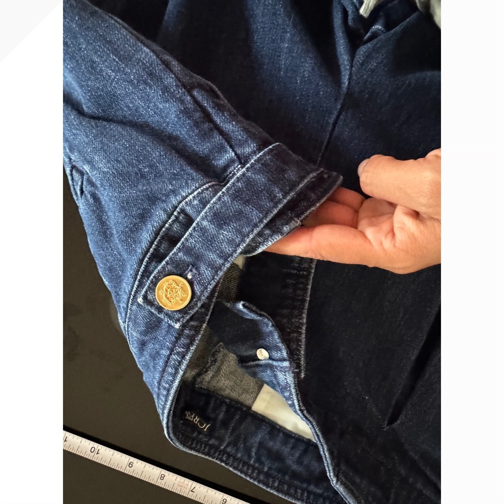 J.Crew Tapered jean with pleats in 1984 rigid 29 high rise‎ dark wash q2 - Picture 5 of 9